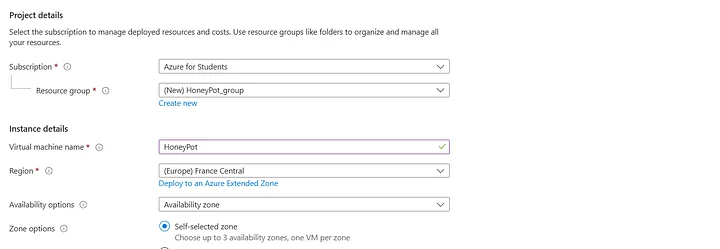 Virtual machine basic configuration tab